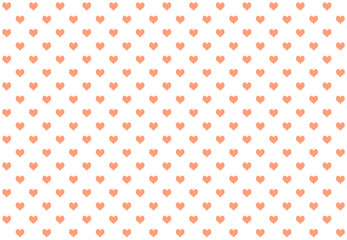 Heart LightSalmon color on white background. For Background.