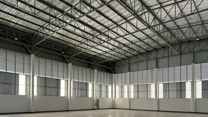 large span steel structure rental factory.
