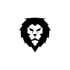 Lion logo vector illustration, emblem design.