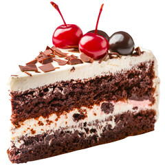 A piece of black forest cake