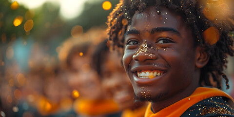 Joyful Diversity: Pastel Hues Celebrate Graduation Milestone