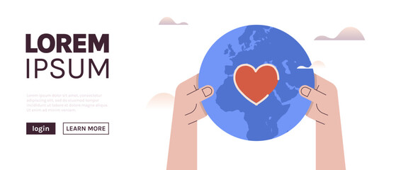 World health day april and global holiday concept flat vector illustration.	
