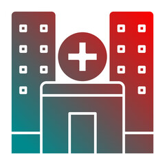 Obraz premium Hospital icon