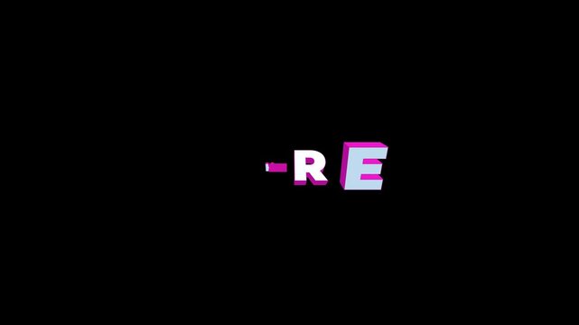 Tap here 3d text animation
