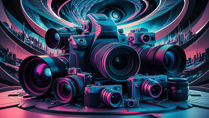 World photography day 3D illustration  Design for Background