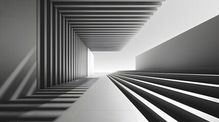 Futuristic Minimalist Architecture with Smooth Curves and Clean Lines