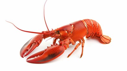 Red Lobster Isolated on White Background