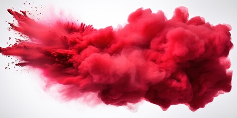 Fototapeta premium Red Powder Explosion Photography