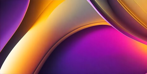 Contemporary Artwork Showcasing Fluid Shapes in Bold Colors