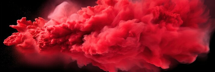 Red Smoke Explosion
