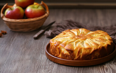 homemade apple pie for dessert