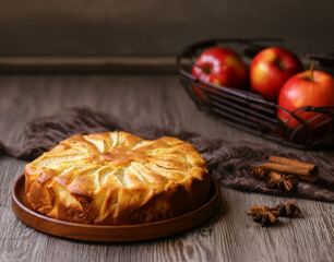 homemade apple pie for dessert