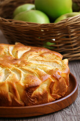 homemade apple pie for dessert