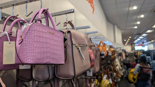Tk maxx shop in Galway, Ireland, woman handbags department, Radley London brand, lifestyle and fashion accesories