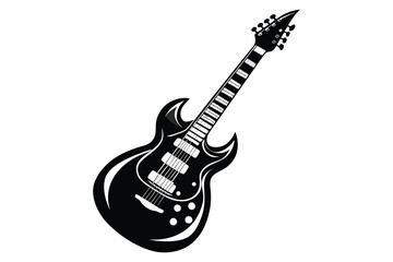 guitar vector silhouette pro vector.eps