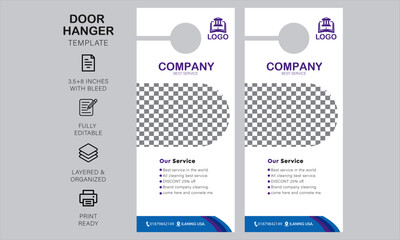 door hanger desin and template