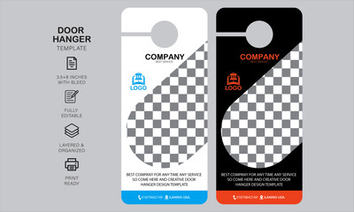 Door hanger design template