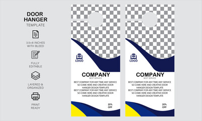 Door hanger design template