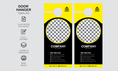 Door hanger design template 