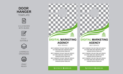 Door hanger design teamplate for you business company
