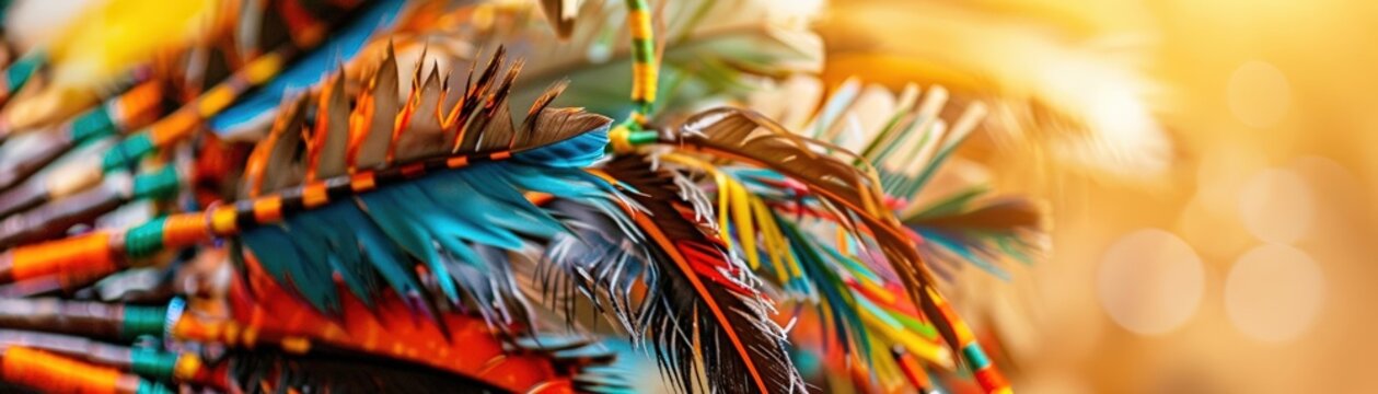 Traditional Native American powwow celebration