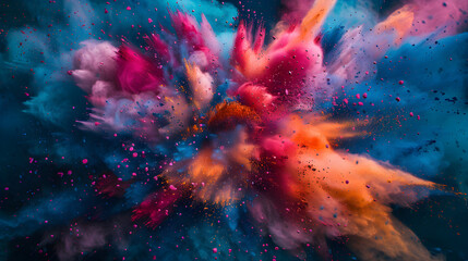 Spectacular Slow Motion Dancing Colors Holi Explosion