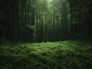 Obraz premium Forest-themed backgrounds, portraying the lush and vibrant beauty of woodland scenes suitable for digital applications.