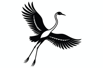 flying flamingo vector.eps