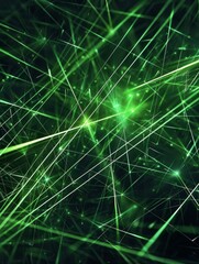 Obraz premium Vibrant Background with Bright Green Lines