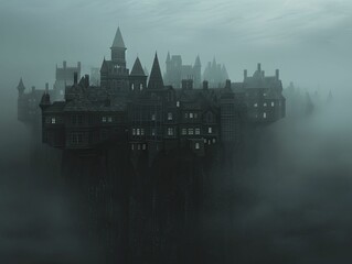 Obraz premium Mystical urban blends, capturing the harmonious integration of magical and whimsical elements in city environments