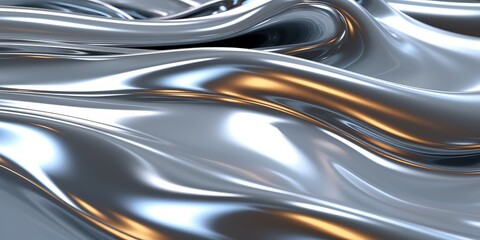Abstract Metallic Waves