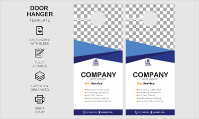 Door hanger desgin template for your business or company