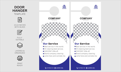 Door hanger desgin template for your business or company
