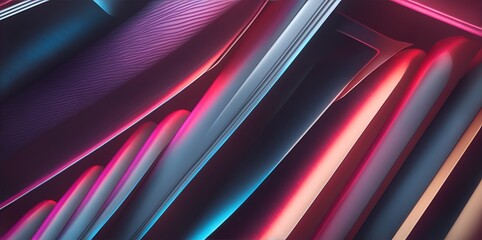 Obraz premium Artistic Representation of Movement with Colorful Gradient Curvature