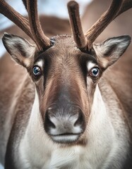 Close up portrait of a beautiful deer