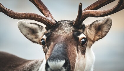 Fototapeta premium Close up portrait of a beautiful deer
