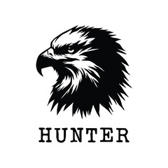 Eagle head abstract logo illustration