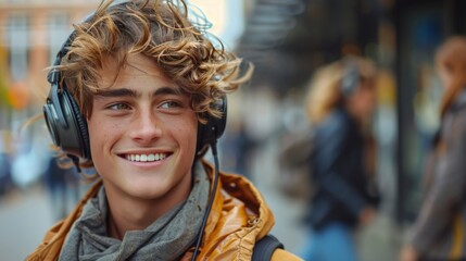 Obraz premium Braces smiling to camera