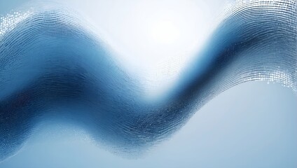 Abstract Fluid Wave A Dynamic Digital Composition in Blue