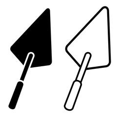 Trowel icon. Vector concept illustration for design.