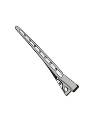 Hair clip. Vector illustration on a white background.