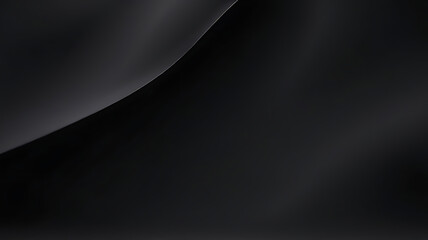 Abstract black gradient background, empty dark texture wallpaper black color studio room background. ai