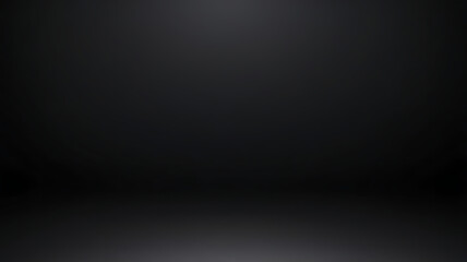 Obraz premium Abstract black gradient background, empty dark texture wallpaper black color studio room background. ai