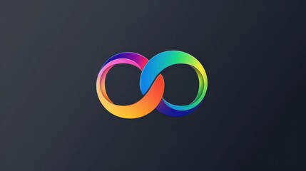 Obraz premium a colorful logo with a circle in the middle
