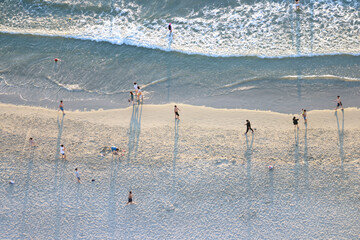aerial view of my khe beach. the landscape of Da Nang, new resort city in middle vietnam