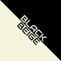 Beige and Black colours in halftone design, ideal colour combination for apparel and clothing.