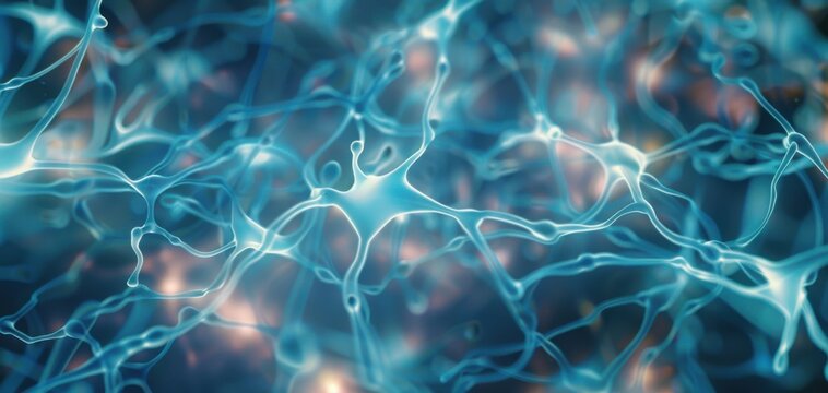 Abstract telepathic signal transmission, ethereal, overlay, neural network backdrop