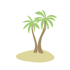 simple palm tree Vector