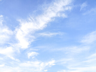 The background picture is a clear sky with some clouds. The weather is good. Looking at it, it looks like beautiful nature.