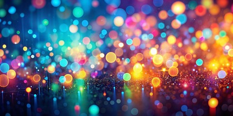 Naklejka premium Abstract Bokeh Background with Colorful Lights, bokeh, lights, abstract, background, glitter